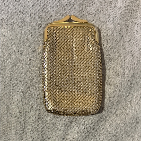 whiting davis gold mesh cigarette case Whiting & Davis Gold Mesh Cigarette Holder Clutch